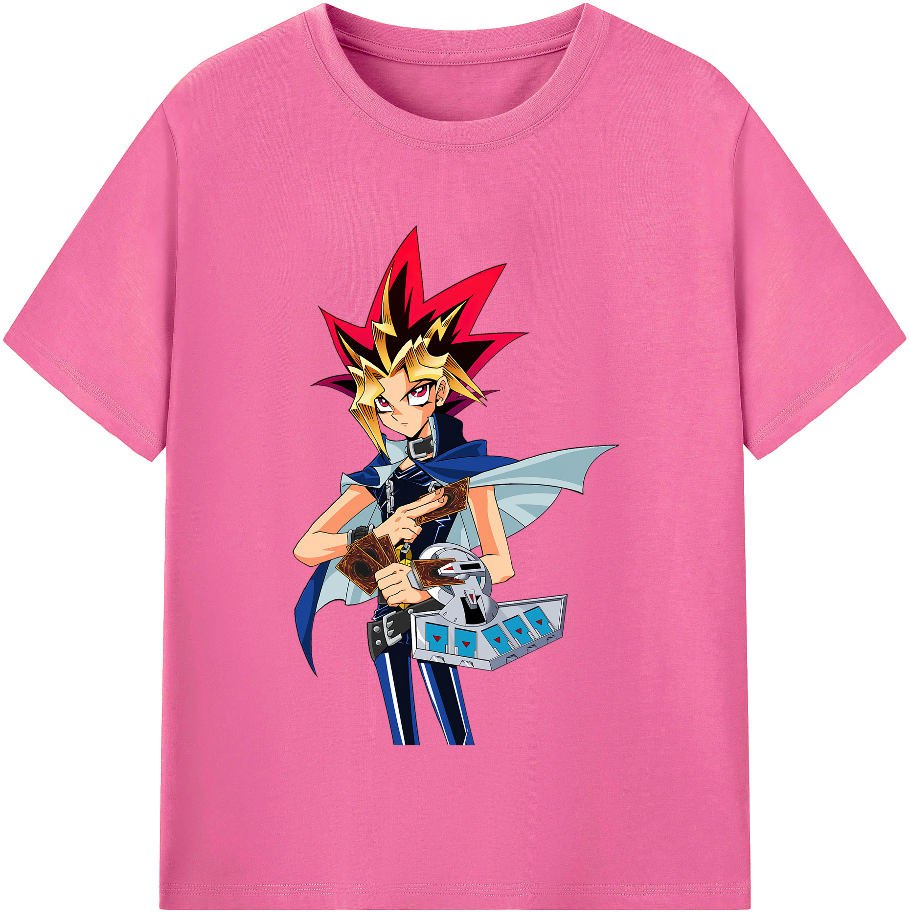 （画像用） 遊☆戯☆王 Yu-Gi-Oh! レディースカジュアルプリントTシャツ（綿100％）